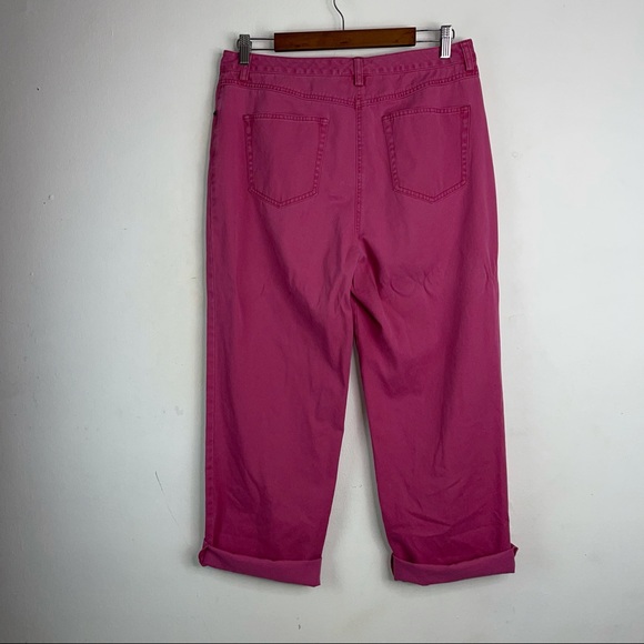 Charter Club Pink Khaki High Waisted Pants EUC Size 10 - Picture 2 of 7